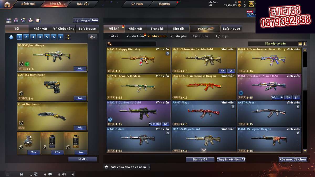 shop acc cf uy tin gia re